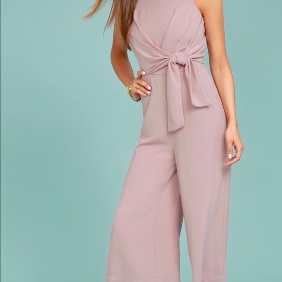 Like New On Track XS Lulus Mauve MIDI Jumpsuit .Only worn one time. - Picture 11 of 13